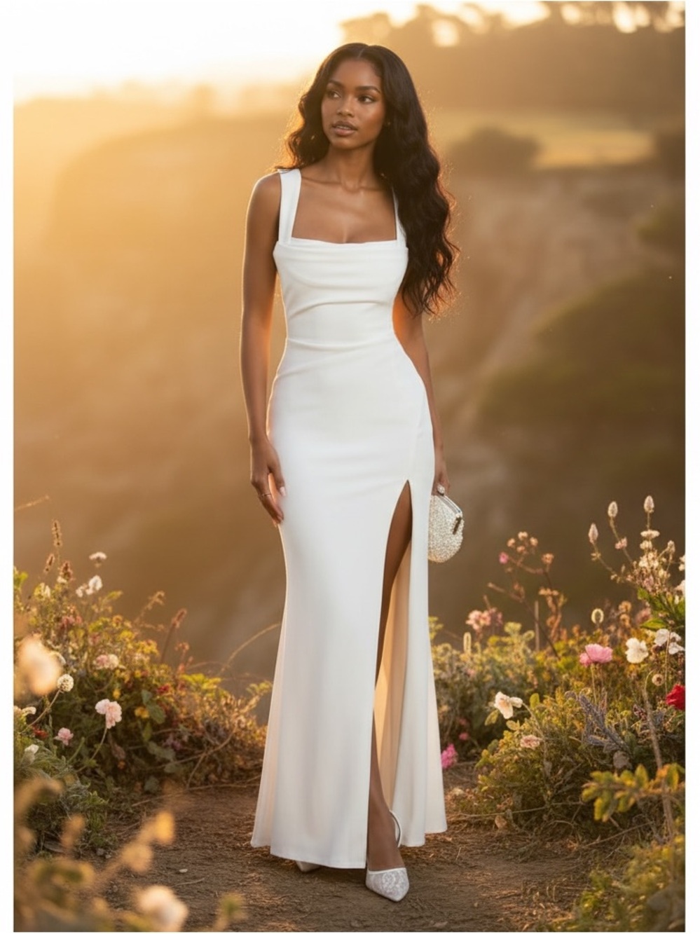 2 Showpo Tabitha Maxi Dress in Ivory - Picture 11 of 13